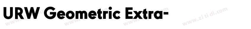 URW Geometric Extra字体转换